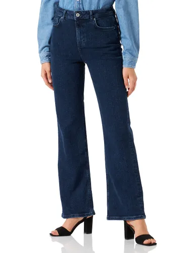 PIECES Women's Pcholly Hw Wide Jeans Db Noos Bc Pants