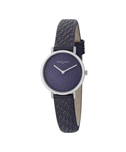 Pierre Cardin Belleville Pc Monogram WoMens Purple Watch CBV.1507 Leather - One Size