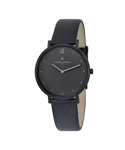 Pierre Cardin Belleville Simplicity Unisex's Black Watch CBV.1021 Leather - One Size