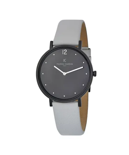 Pierre Cardin Belleville Simplicity Unisex's Grey Watch CBV.1037 Leather - One Size