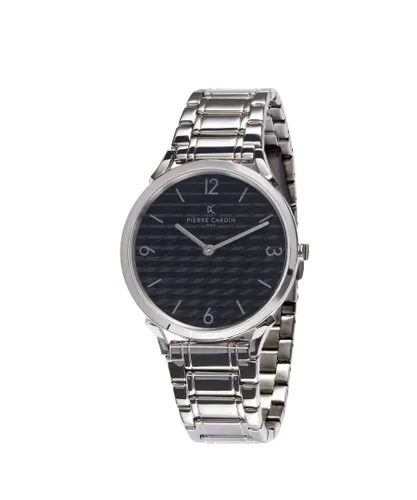 Pierre Cardin Pigalle Stripes Mens Silver Watch CPI.2019 Stainless Steel - One Size
