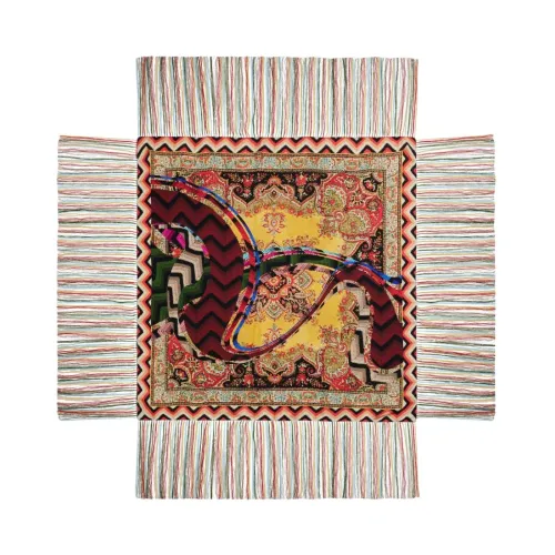 Pierre-Louis Mascia , Patterned Silk Scarf Aloeuw Collection ,Multicolor female, Sizes: ONE