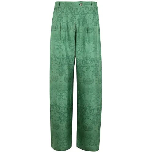 Pierre-Louis Mascia , Printed Trouser ,Green female, Sizes: