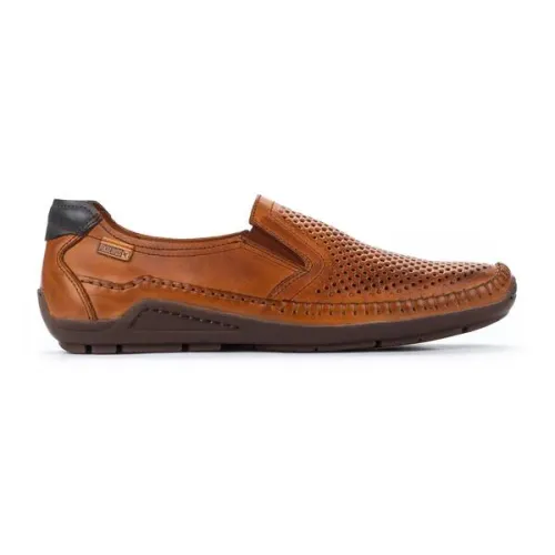 Pikolinos , Hand-sewn Leather Loafer for Men ,Brown male, Sizes: