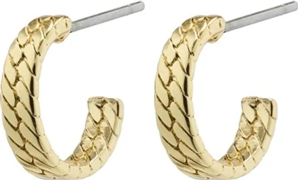 Pilgrim Gold Joanna Snake Chain Hoop Earings - Gold
