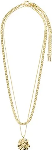 Pilgrim Gold Willpower Layered Coin Necklace - Gold