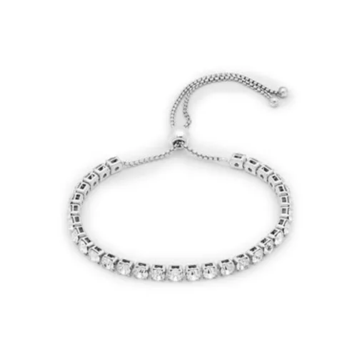 Pilgrim Silver Crystal Luna Pull Bracelet