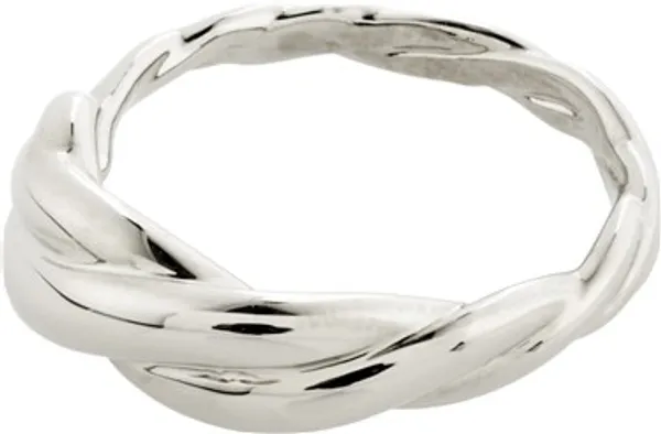 Pilgrim Silver Jonna Twirl Deco Ring - Silver