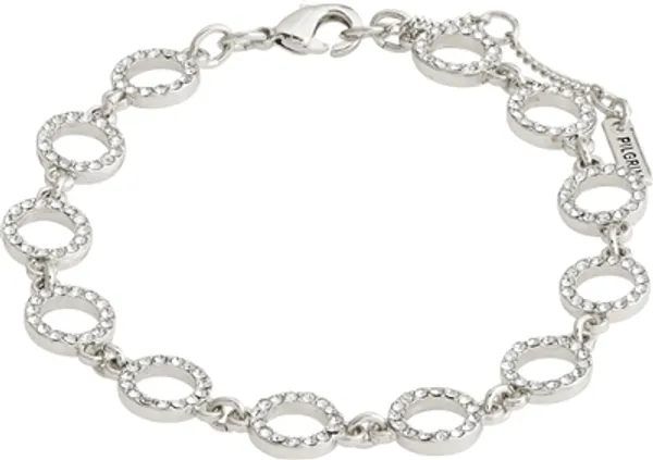 Pilgrim Silver Recycled Rogue Crystal Bracelet - 16cm