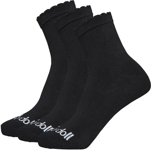 Pindydoll Girls Meg Three Pack Ankle Socks Black