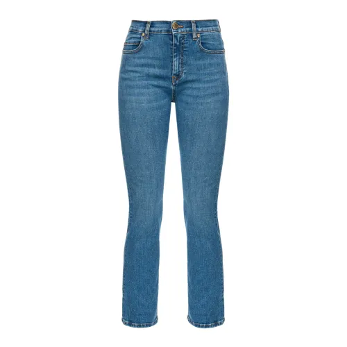 Pinko , Boom Stretch Denim Bootcut Jeans ,Blue female, Sizes:
