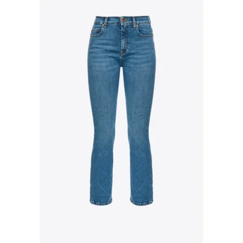 Pinko , Bootcut Denim Stretch Jeans ,Blue female, Sizes: