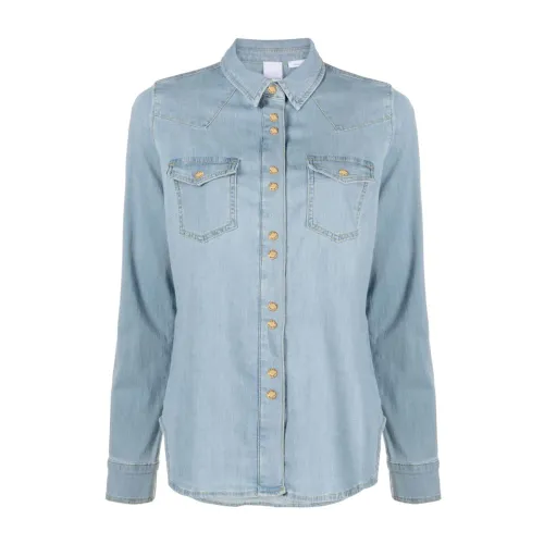 Pinko , Caroline Shirt Collection ,Blue female, Sizes: