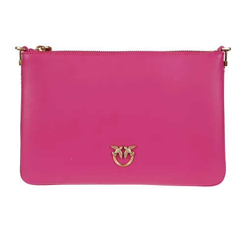 Pinko , Classic Flat Love Simply BAG ,Pink female, Sizes: ONE SIZE