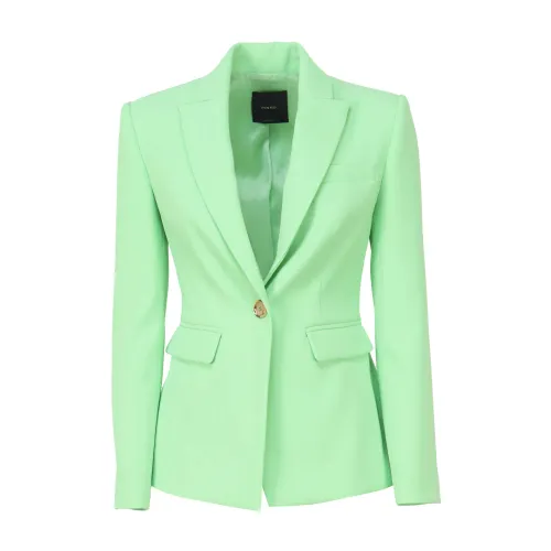 Pinko , Cotton Blend Jackets ,Green female, Sizes:
