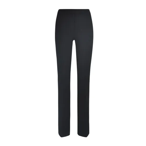 Pinko , Elegant Black High-Waisted Flare Trousers ,Black female, Sizes: