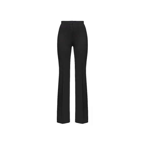 Pinko , High Waist Flare Pants in Black ,Black female, Sizes: