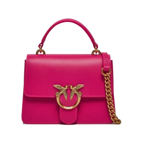 Pinko , Love One Mini Top Handle Bag ,Pink female, Sizes: ONE SIZE