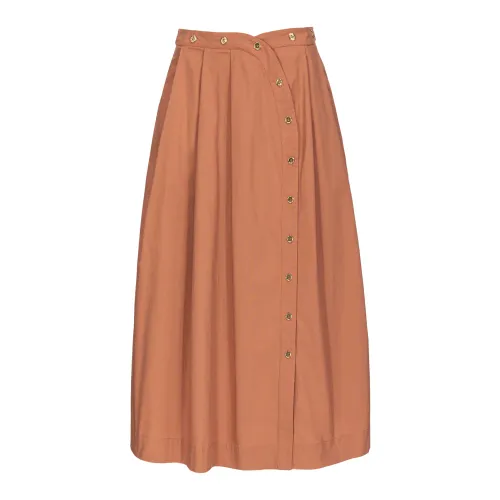 Pinko , Pinko Skirts Brown ,Brown female, Sizes: