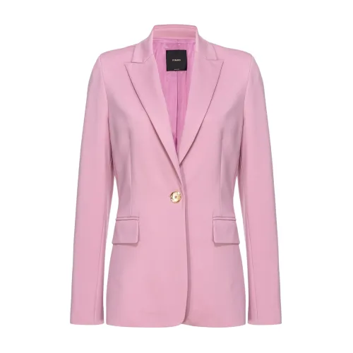 Pinko , Signum Knit Jacket Orchid ,Pink female, Sizes: