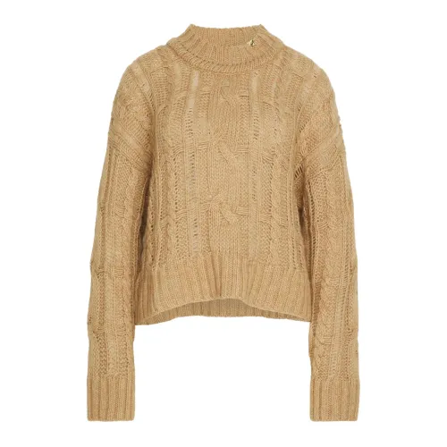 Pinko , Soft Volume Sweater in Camel ,Brown female, Sizes: