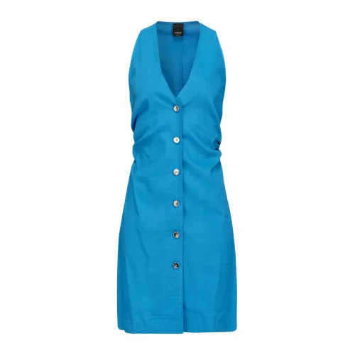 Pinko , Stylish Dress ,Blue female, Sizes: