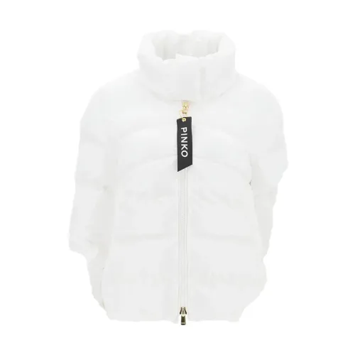 Pinko , Stylish Jackets for Every Occasion ,White female, Sizes: