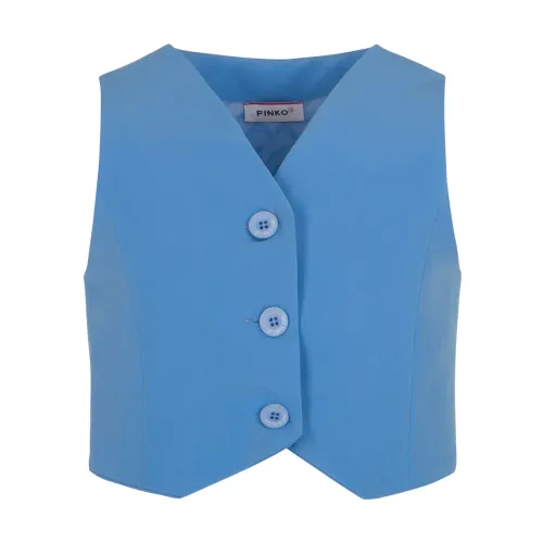 Pinko , Stylish Jackets for Women ,Blue female, Sizes: