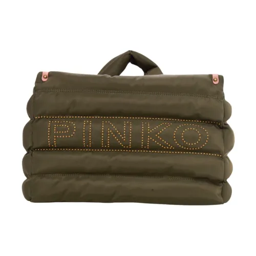 Pinko , Stylish Medium Shopping Bag ,Green female, Sizes: ONE SIZE