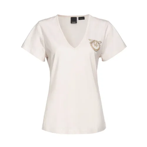 Pinko , Stylish T-Shirt ,White female, Sizes: