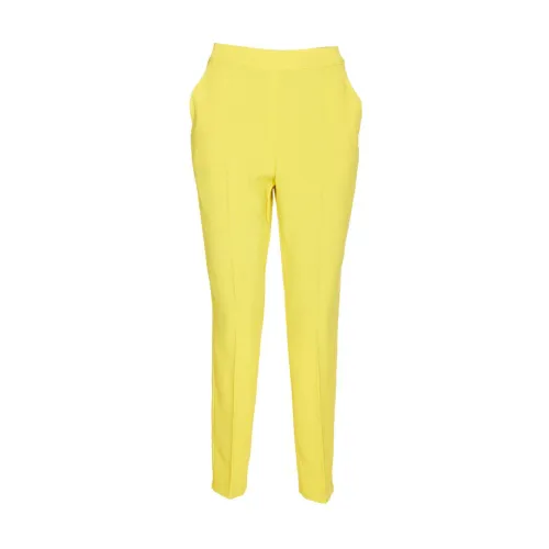 Pinko , Stylish Trousers for Everyday Wear ,Yellow female, Sizes: