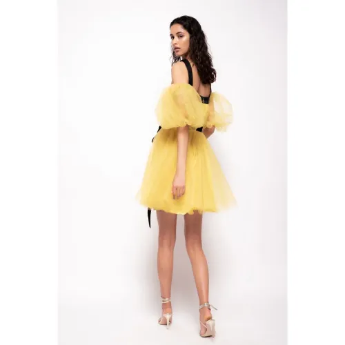 Pinko , Summer Dresses ,Yellow female, Sizes: