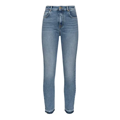 Pinko , Vintage Comfort Slim Fit Jeans ,Blue female, Sizes: