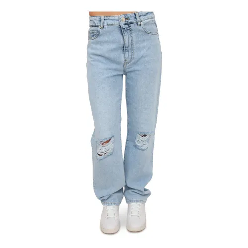 Pinko , Wide Jeans ,Blue female, Sizes: