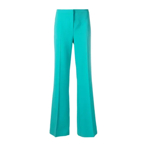 Pinko , Wide Trousers ,Green female, Sizes: