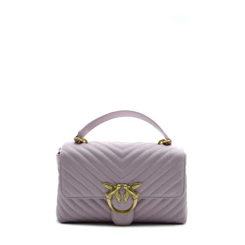 Pinko , Womens Bags Shoulder Bag Lilac Ss24 ,Pink female, Sizes: ONE SIZE