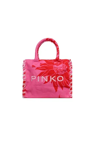 Pinko Women's Beach Shopping Canvas Recycling Bag