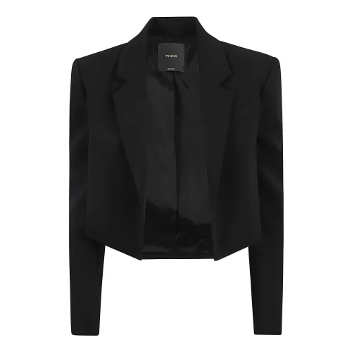 Pinko , Womens Clothing Outerwear Black Ss24 ,Black female, Sizes:
