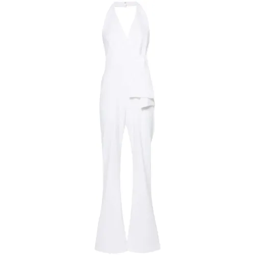 Pinko , Womens Clothing Overall White Ss24 ,White female, Sizes: