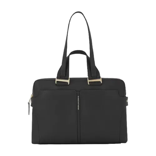 Piquadro , Black Women Handbag with iPad 12.9 ,Black female, Sizes: ONE SIZE