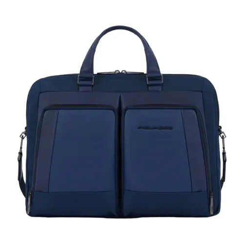 Piquadro , Blue Laptop Handbag ,Blue male, Sizes: ONE SIZE