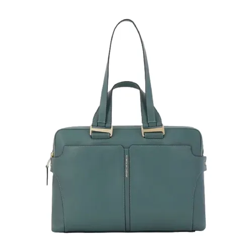 Piquadro , Green Women`s Handbag with iPad 12.9 ,Green female, Sizes: ONE SIZE