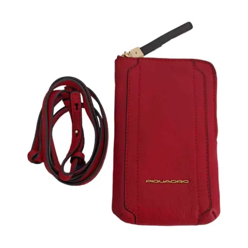 Piquadro , Leather Mini Shoulder Bag for Smartphone ,Red female, Sizes: ONE SIZE