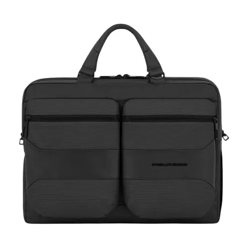Piquadro , Men Bags Handbag Black Ss23 ,Black male, Sizes: ONE SIZE