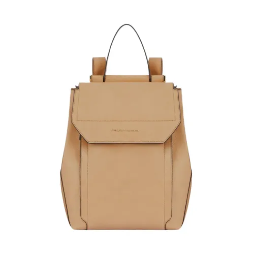Piquadro , Women's Bags Bucket Bag & Backpack Beige Ss22 ,Beige female, Sizes: ONE SIZE