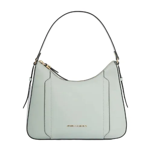 Piquadro , Women's Bags Shoulder Bag Green Ss24 ,Blue female, Sizes: ONE SIZE