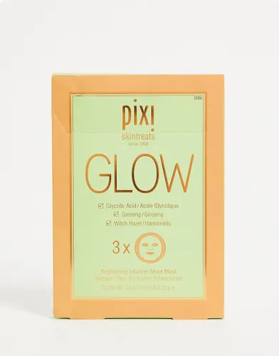 Pixi Glow Boosting Sheet Face Mask with Glycolic Acid (x3)-No colour