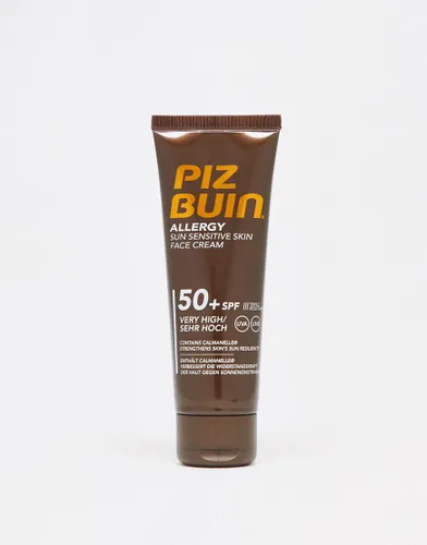 Piz Buin Allergy Sun Sensitive Skin Face Cream - Very High SPF50+ 50ml-No colour