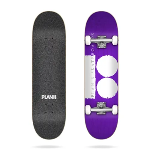 Plan B Rough Original 8.0" Skateboard - Purple - 8"