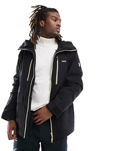 Planks good times insulated ski jacket in black